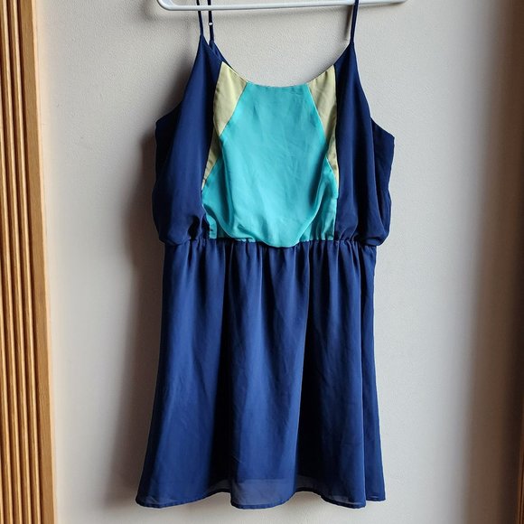 Olive & Oak Lightweight Blue Dress Size Large - Picture 7 of 16